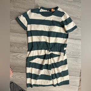 Veronica Beard Blue and Cream Striped Top